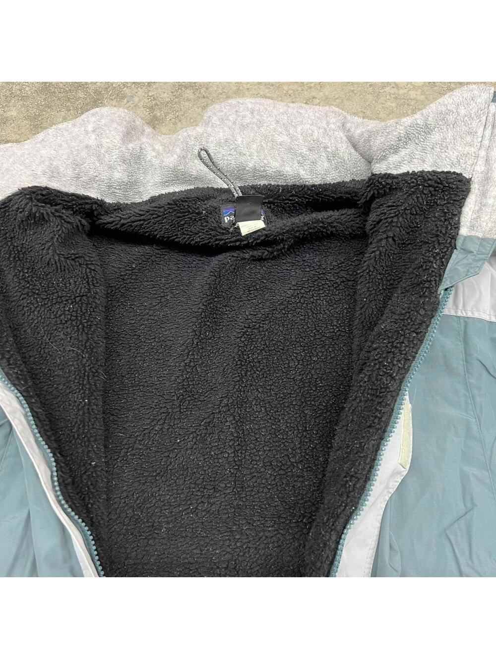vintage patagonia fusion grey and green zip up jacket size large WOMENS - Picture 7 of 7
